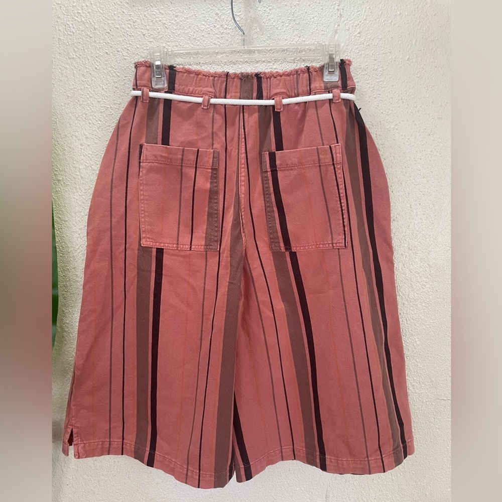 Pilcro by Anthropologie Cropped Wide Leg Denim Boho Jorts Size XS New - Picture 5 of 9